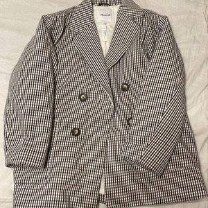 Madewell Padded Jacket In Plaid